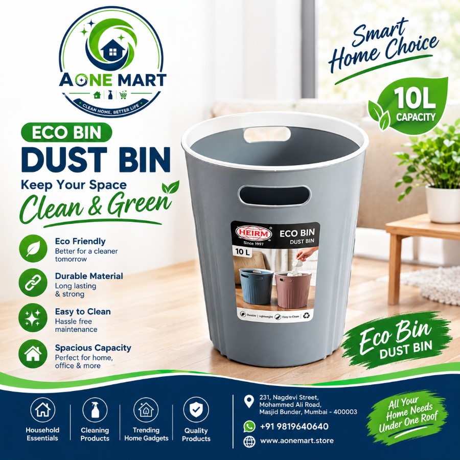 10Liter Eco Dustbin - A One Mart